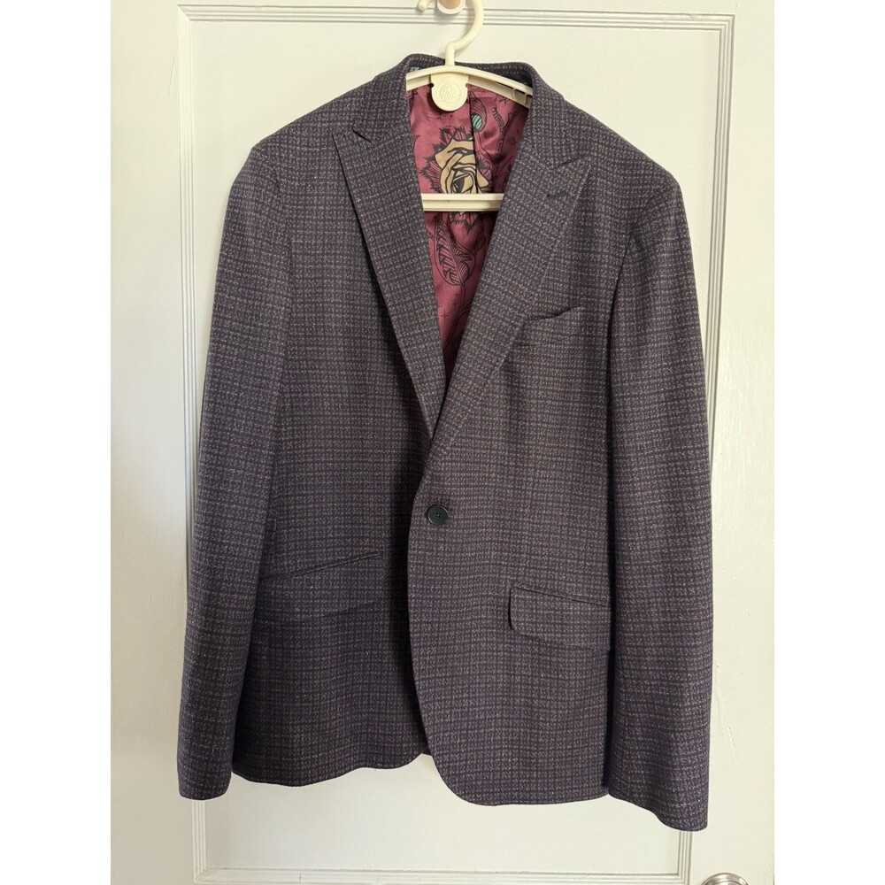 ETRO Milano Comfort Etro 52 42R Virgin Wool Silk Sport Coat Blazer Made Italy